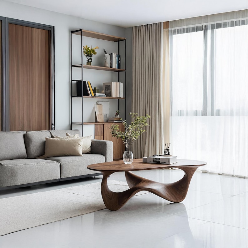 طاولة قهوة خشبية صلبة حديثة وم - مراجعة Sustainable Living Design وسعره
